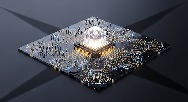 Quantum Computing Core - A Glimpse into Future Technology.