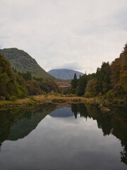 塔のへつりの紅葉
