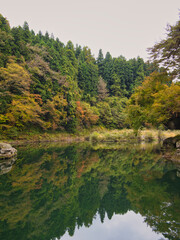 塔のへつりの紅葉