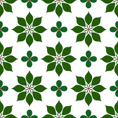 Christmas Damask Seamless Patterns