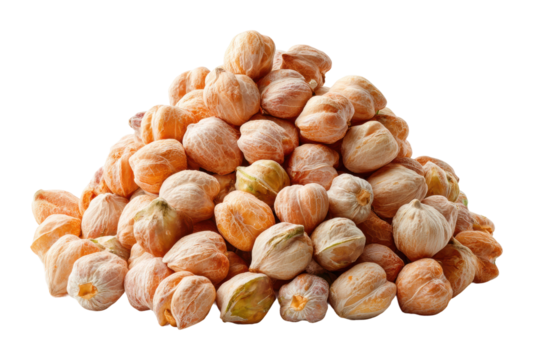 Harvesting physalis fruits in a market fresh produce bright setup isolated on transparent background