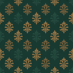 Christmas Damask Seamless Patterns