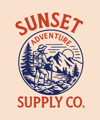 i will do professional hand drawn vintage t shirt illustration