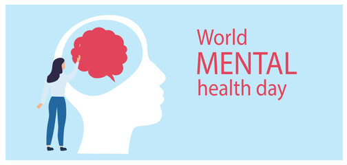 World mental health day concept

