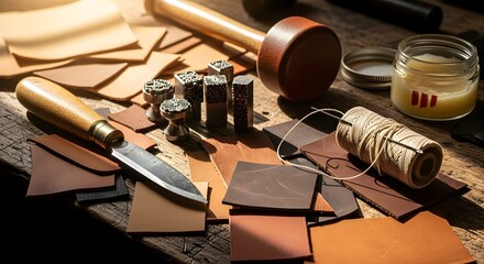 Leather Crafting Tools and Materials