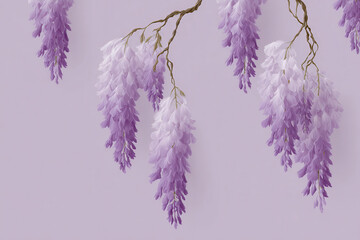 charming and whimsical pattern featuring delicate garlands on soft pastel background