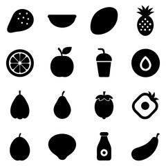 Vitamin-Rich Smoothie Ingredients — Fresh Fruits on White Background.