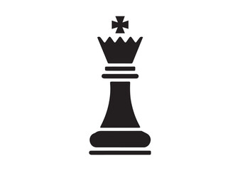 A chess piece Icon, A chess piece Black Vector