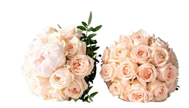  Soft pink roses arranged in elegant bouquet isolated on transparent background - Powered by Adobe