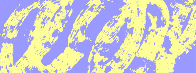 Grunge spiral brush strokes with grainy texture. Hand drawn distressed banner with rough edges. Vector bg.