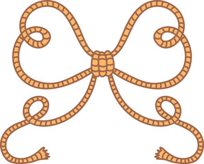 Cowboy Rope Bow Decoration Illustration 
