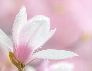 Fototapeta premium pink magnolia flower