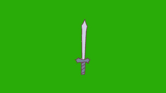 vector illustration of a sword