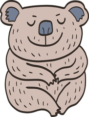 Illustration of a Relaxed Koala