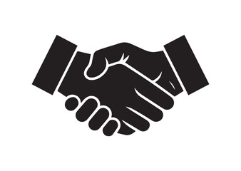 Handshake Icon, Handshake Black Vector