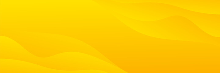 Abstract yellow-orange gradient wave background, modern fluid banner design for sales promotion, summer template, website, header and more