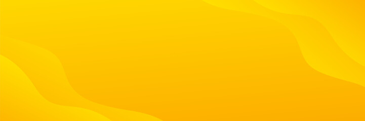 Abstract yellow-orange gradient wave background, modern fluid banner design for sales promotion, summer template, website, header and more