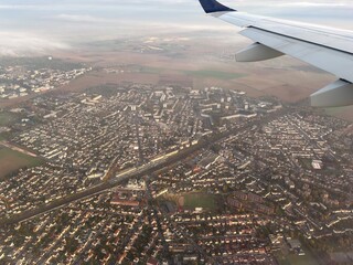 View from an aeroplane window