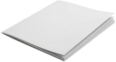 Stack of blank white paper sheets clean pages fanned out isolated on black isolate object stationery material document copy blank space texture plain book