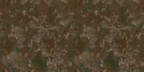 Ground Level Seamless Soil Dirt and Grass Surface Texture Detail