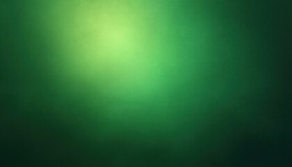 Obraz premium Abstract green gradient background with light noise effect. Darker tones blend with lighter bright area. Smooth texture suitable for design elements.