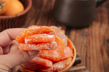Dried Candied Fruit Slices with Sugar Coating Traditional Sweet Snack Food Products