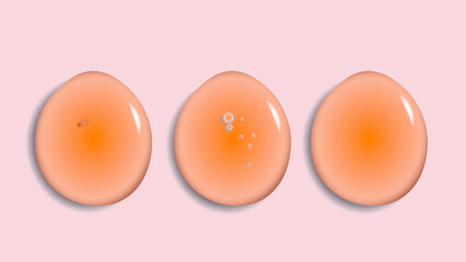 Skincare Serum Drops Imperfect to Smooth Texture Comparison