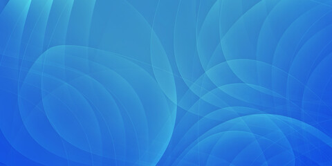 Illustration in the style of wave-shaped patterns with blue gradient for online work and presentations