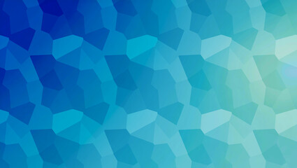 Obraz premium Abstract polygonal background with shades of blue and teal creating a mosaic like pattern design element
