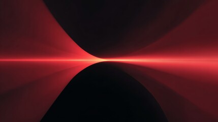 Red geometric figure abstract background