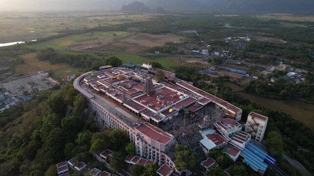 Palani Temple 4K Aerial Drone Video