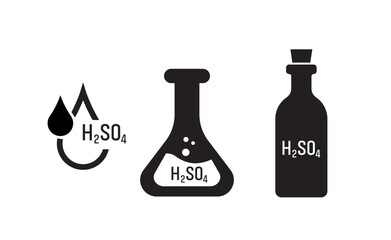 Laboratory glass with H2SO4	