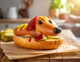 Creative Dachshund Hot Dog