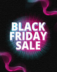 Black Friday Sale neon text effect, bold neon text effect, editable neon text effect
