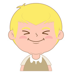 boy smile face cartoon cute