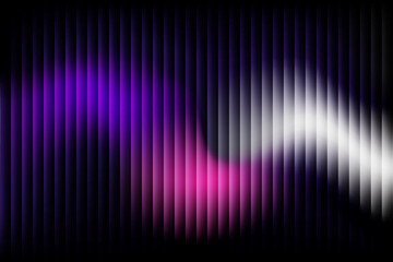 Purple, pink, white gradients abstract glass effect on a black background
