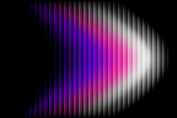 Purple, pink, white gradients abstract glass effect on a black background