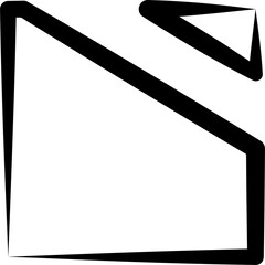 Square line shapes. Geometric elements