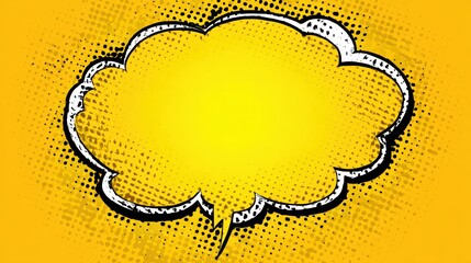 Creative comic bubble ideas graphic design digital content vibrant environment close-up art concept