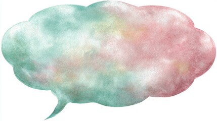 Creative expression through abstract speech bubbles digital art colorful environment artistic viewpoint imaginative concept