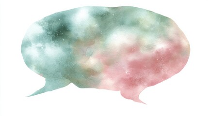 Creative conversation bubble illustration digital art abstract design colorful environment artistic viewpoint