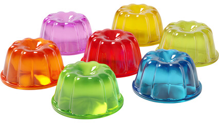 colorful  jelly puddings