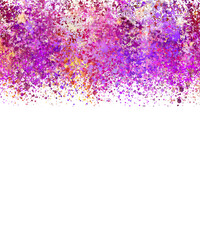 Glittering Purple and Pink Splatter Overlay
