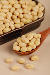 Crispy Fried Soybean Snacks from Guizhou - Traditional Chinese Instant Food in Wooden Bowl