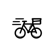 Fototapeta premium bicycle icon on white background