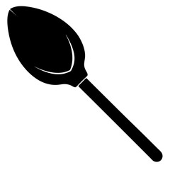 Stonebite Spoon vector clean black silhouette design white background