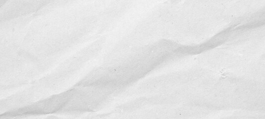 Abstract white crumpled and creased recycle paper texture background