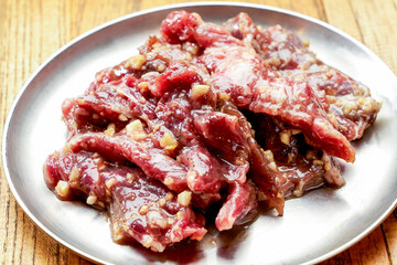 Marinated pork belly