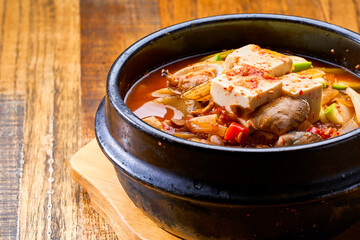 Spicy Seafood Tofu Soup