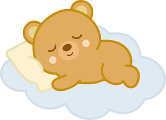 Cartoon Bear sleeping